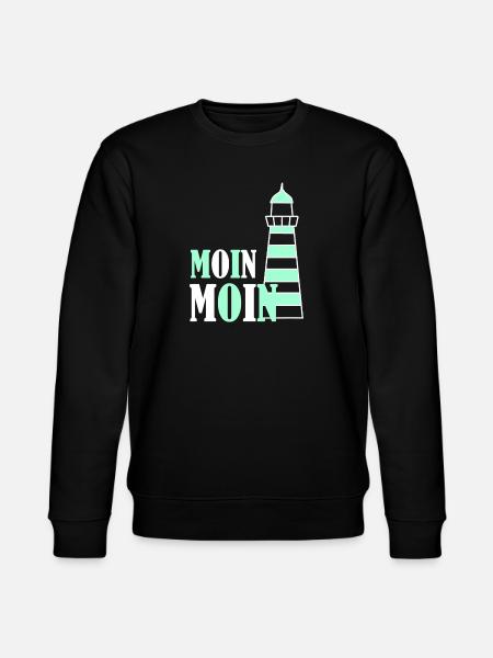 Leuchturm moin türkis - Stanley/Stella Unisex Bio-Sweatshirt CHANGER - Schwarz