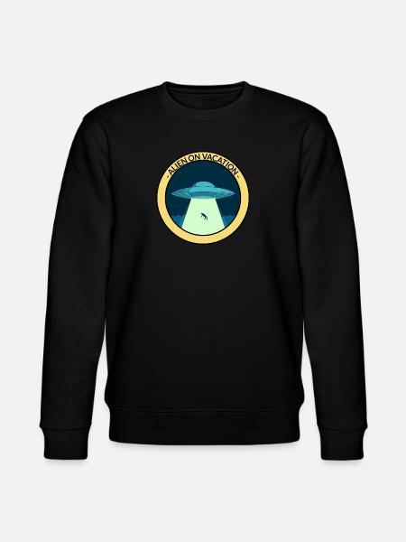 Alien On Vacay - Stanley/Stella CHANGER Unisex Organic Sweatshirt - black