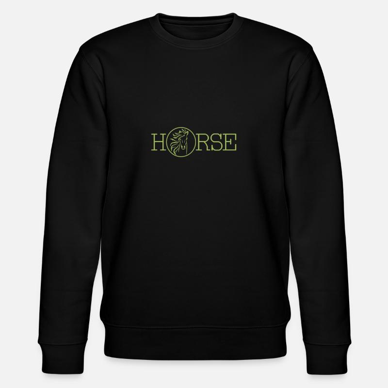 Horse - Pferd - Stanley/Stella Unisex Bio-Sweatshirt CHANGER  - Schwarz