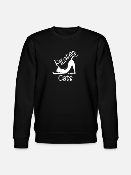 Pilates y Gatos Motivo de Relajación - Sudadera ecológica unisex CHANGER de Stanley/Stella - negro