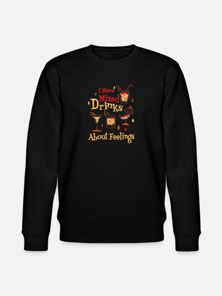 Mixed feelings and exquisite drinks - Stanley/Stella CHANGER Unisex Organic Sweatshirt - black