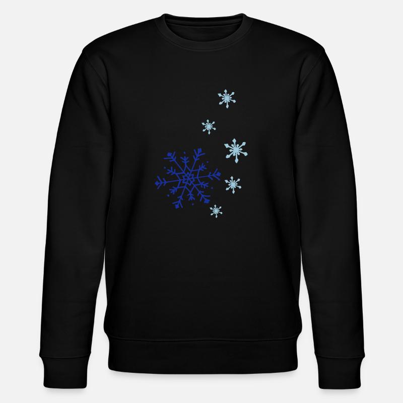 break de flocons de neige01 - Sweat bio CHANGER Stanley/Stella Unisexe - noir