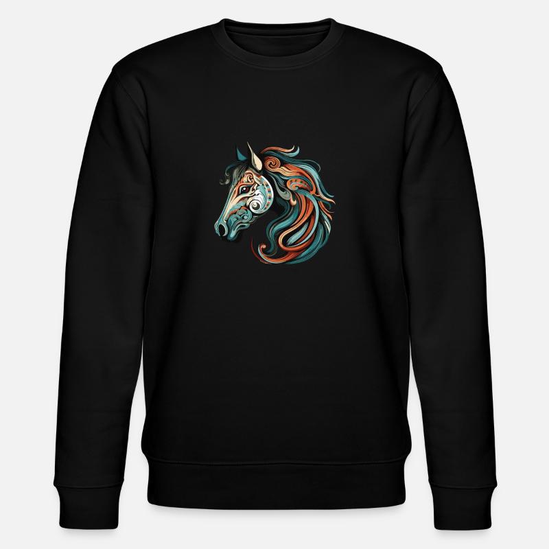 Portrait de cheval - Sweat bio CHANGER Stanley/Stella Unisexe - noir