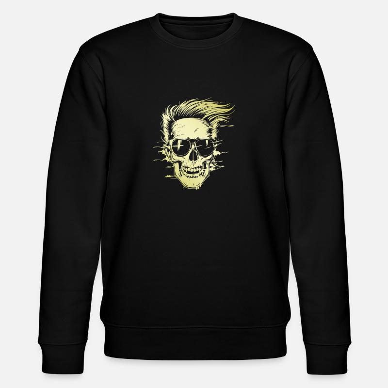 Punker Skull Party - Sweat bio CHANGER Stanley/Stella Unisexe - noir