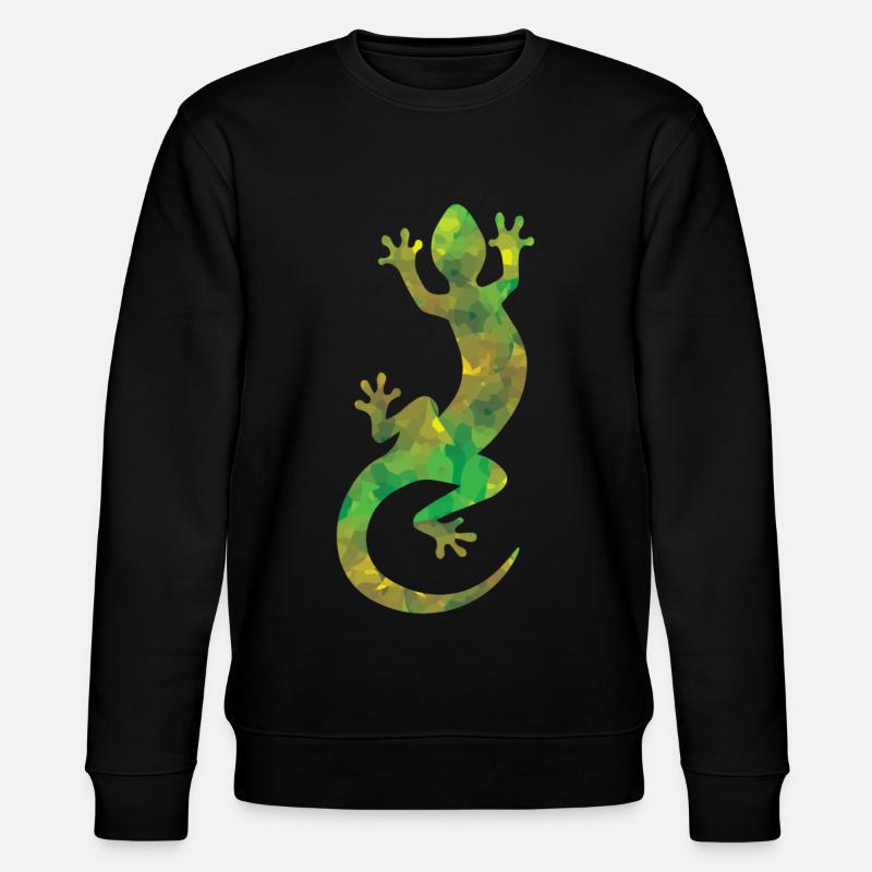 Lizard camouflage - Stanley/Stella CHANGER Unisex Organic Sweatshirt - black