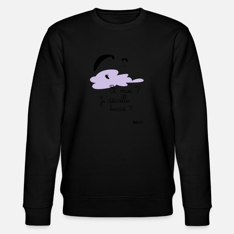 Body décolle bientot rose - Sweat bio CHANGER Stanley/Stella Unisexe - noir