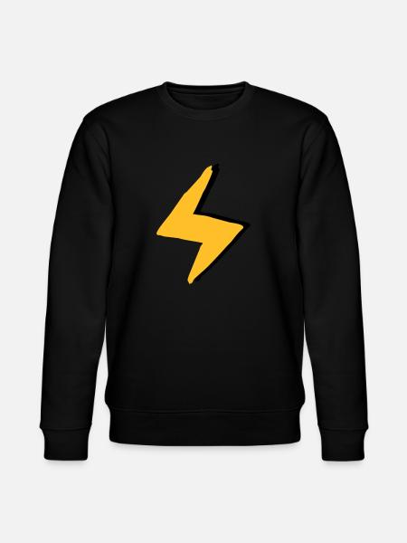 Blitz mit Superkräften - Kostüm - Stanley/Stella Unisex Bio-Sweatshirt CHANGER  - Schwarz
