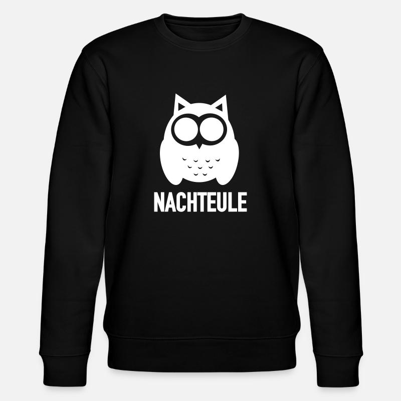 Nachteule - Stanley/Stella Unisex Bio-Sweatshirt CHANGER  - Schwarz