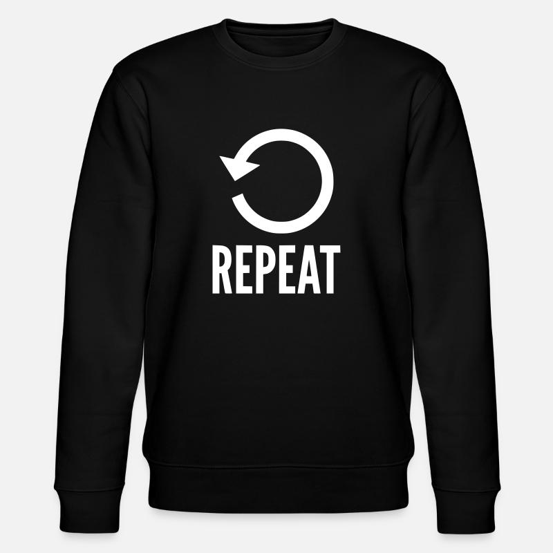 REPEAT - Stanley/Stella Unisex Bio-Sweatshirt CHANGER  - Schwarz