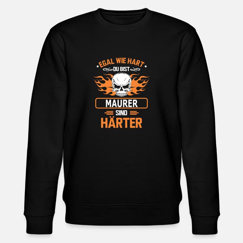 maurer - Stanley/Stella Unisex Bio-Sweatshirt CHANGER  - Schwarz