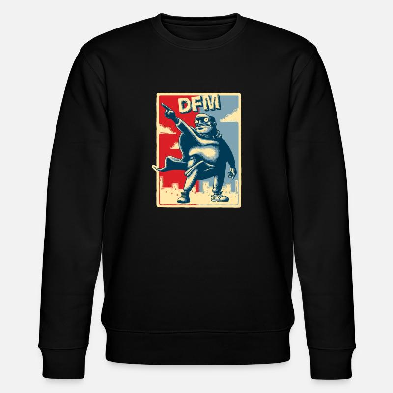 Diarrhea motif "Big Business" rectangular - Stanley/Stella CHANGER Unisex Organic Sweatshirt - black