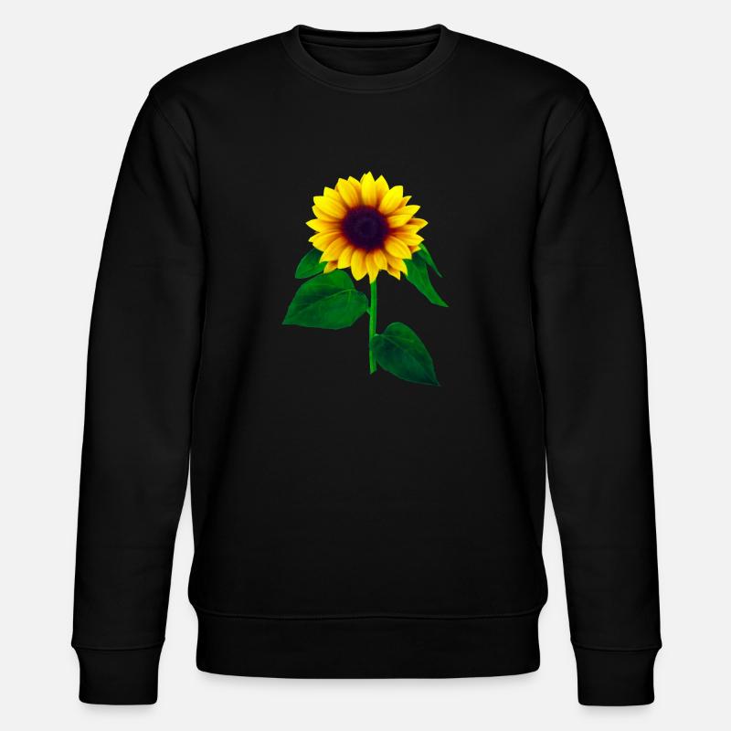 Sonnenblume - Stanley/Stella Unisex Bio-Sweatshirt CHANGER  - Schwarz