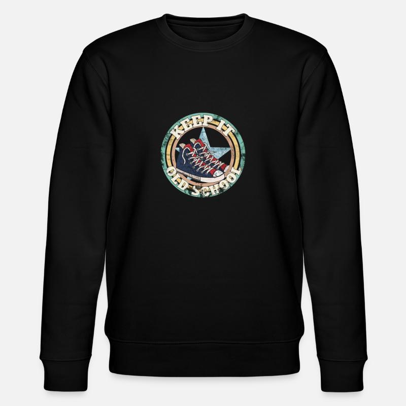 keep it old school - Stanley/Stella Unisex Bio-Sweatshirt CHANGER  - Schwarz