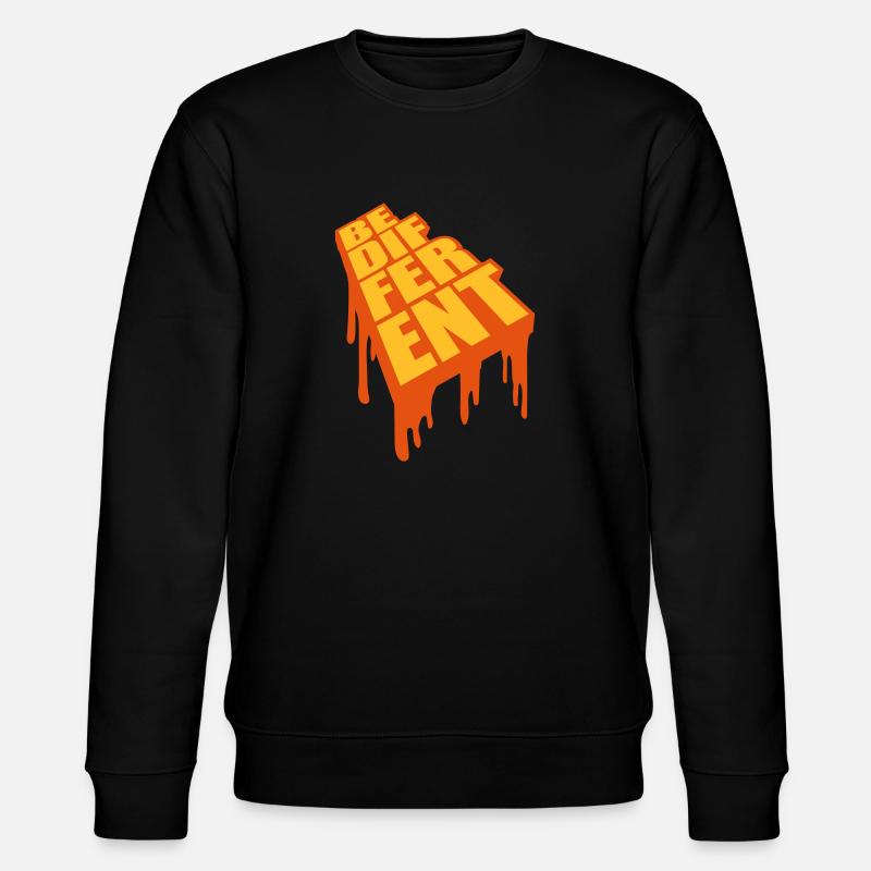 Be different Logo Design - Stanley/Stella CHANGER Unisex Organic Sweatshirt - black