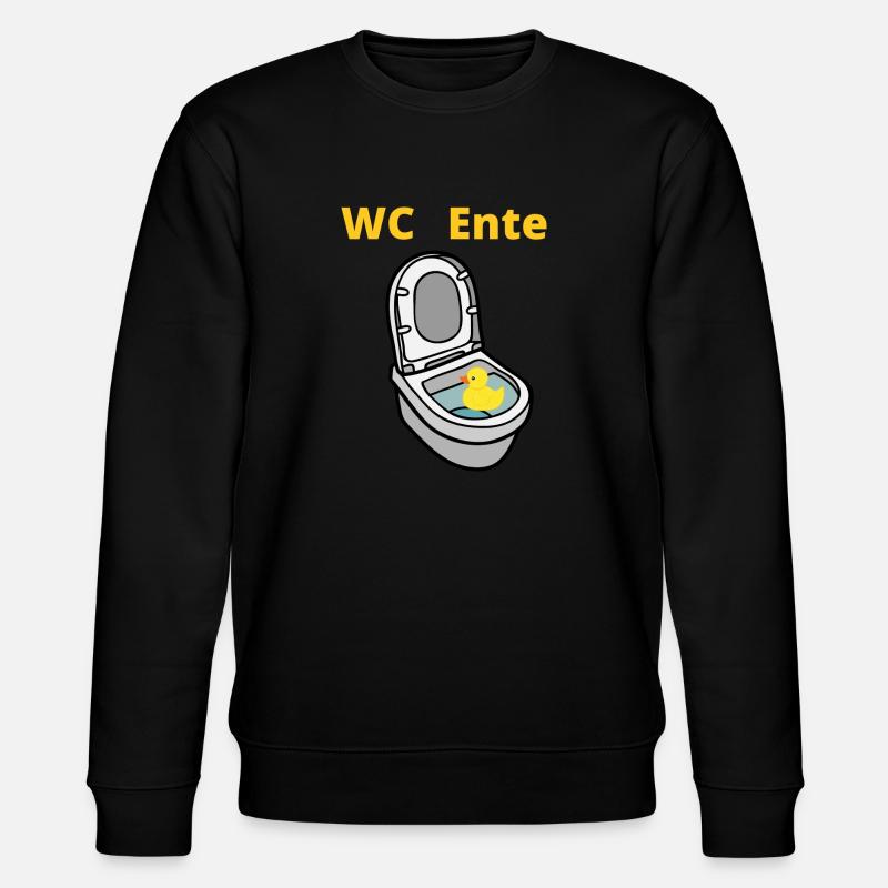 WC Ente - Stanley/Stella Unisex Bio-Sweatshirt CHANGER  - Schwarz