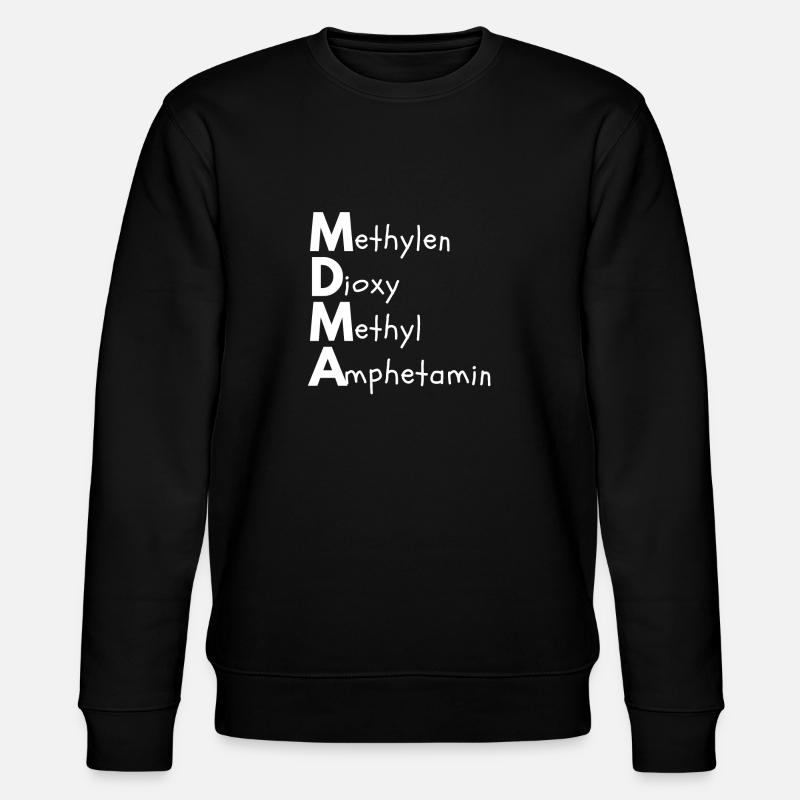 Methylenedioxymethylamphetamine - Stanley/Stella CHANGER Unisex Organic Sweatshirt - black
