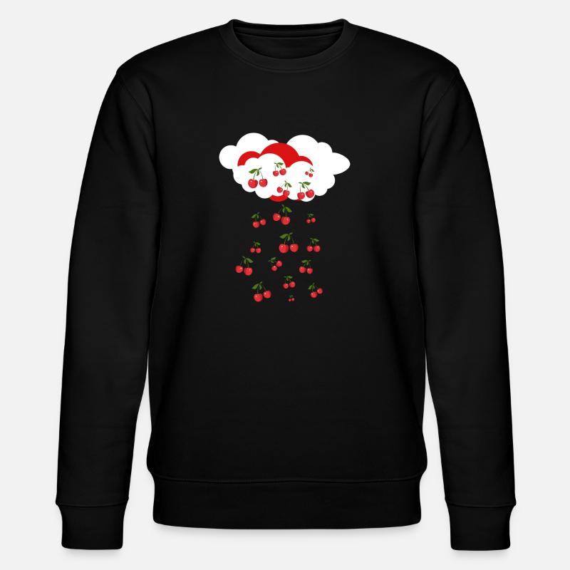 Cherry rain - Stanley/Stella CHANGER Unisex Organic Sweatshirt - black