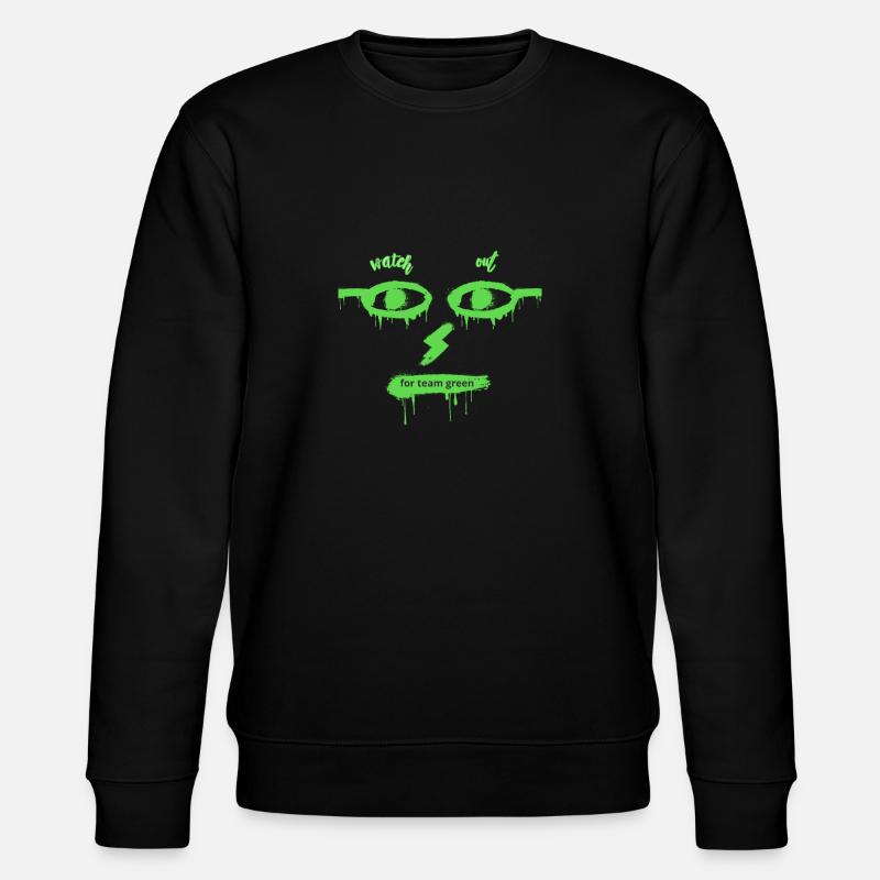 Team Grün - Stanley/Stella Unisex Bio-Sweatshirt CHANGER  - Schwarz