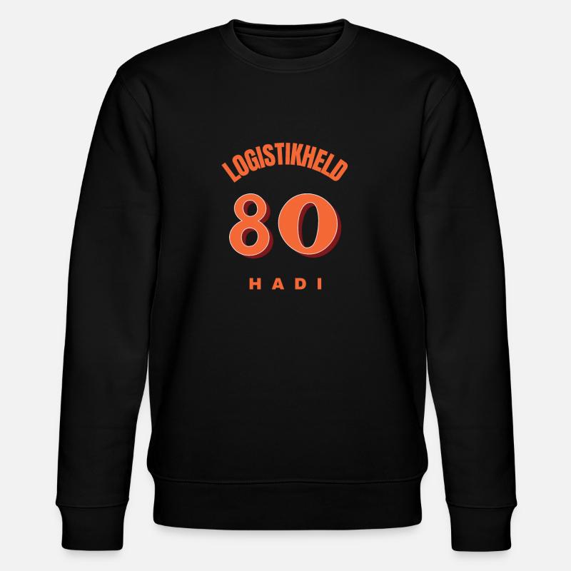 LOGISTIKHELD 80 HADI - Stanley/Stella Unisex Bio-Sweatshirt CHANGER  - Schwarz