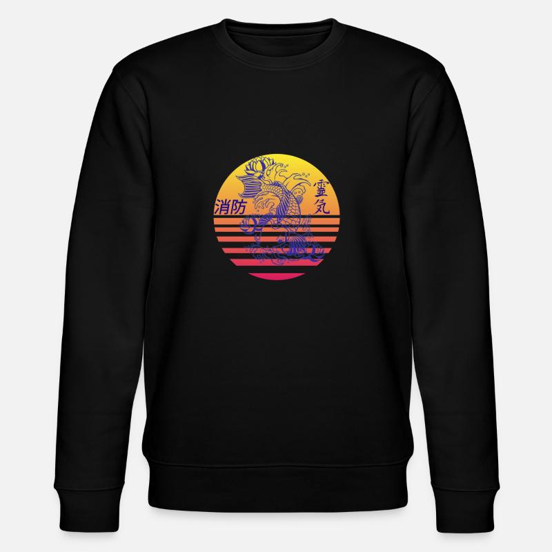 Koi rise up - Stanley/Stella Unisex Bio-Sweatshirt CHANGER  - Schwarz