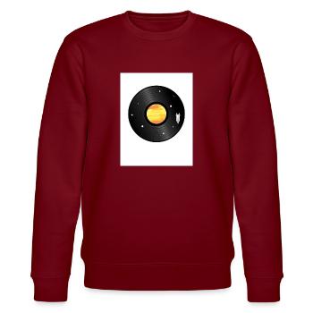 Schallplatte - Stanley/Stella Unisex Bio-Sweatshirt CHANGER  - Burgunderrot - Vorne - Nik (191cm) & Marisol (170cm)