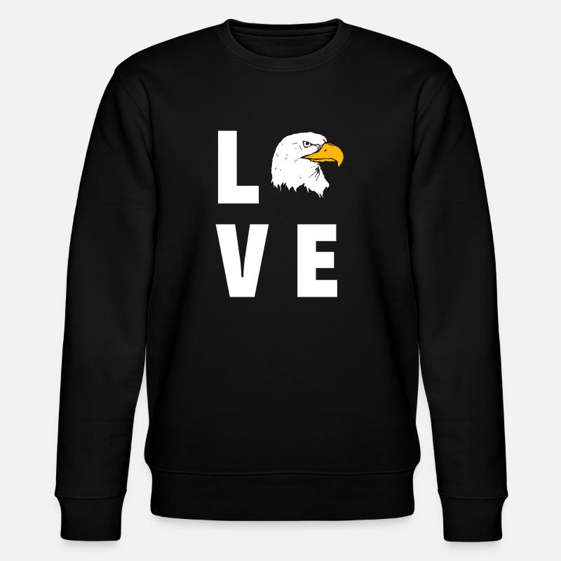 Love Eagle - Stanley/Stella CHANGER Unisex Organic Sweatshirt - black