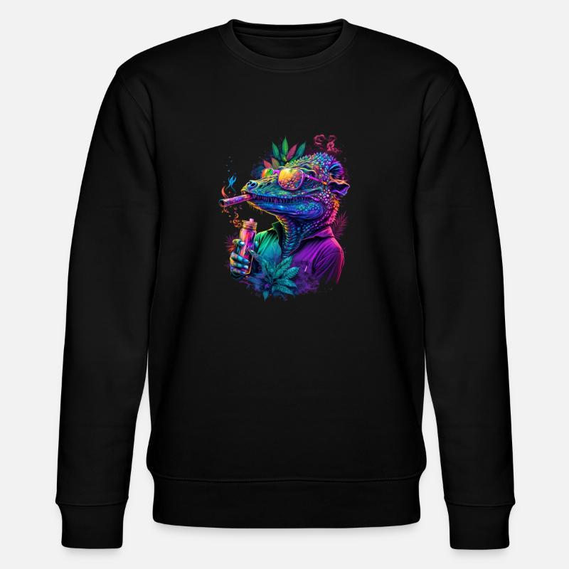 Crocodile glaçant - Sweat bio CHANGER Stanley/Stella Unisexe - noir