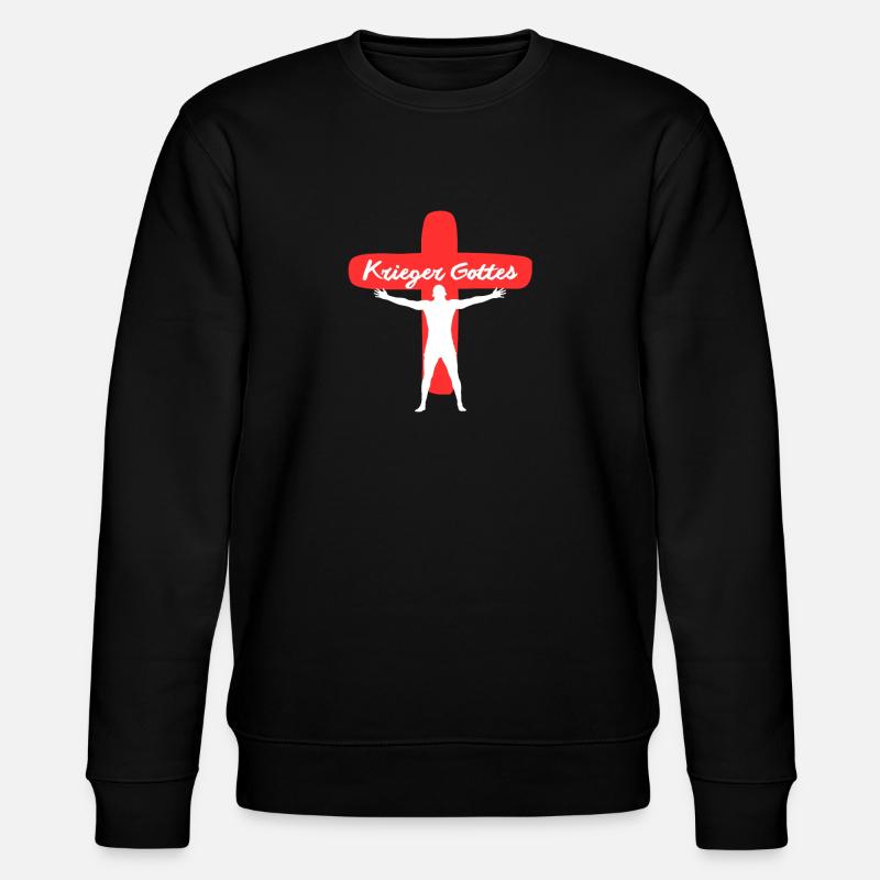 Krieger Gottes red - Stanley/Stella Unisex Bio-Sweatshirt CHANGER  - Schwarz