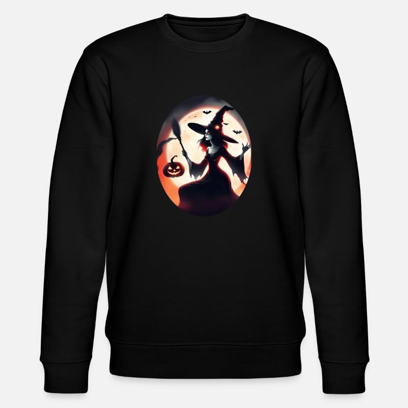 Halloween - Stanley/Stella Unisex Bio-Sweatshirt CHANGER  - Schwarz