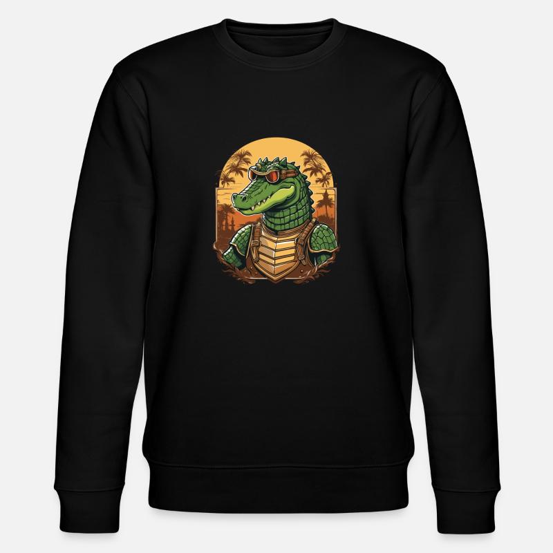 Crocodile - Sweat bio CHANGER Stanley/Stella Unisexe - noir