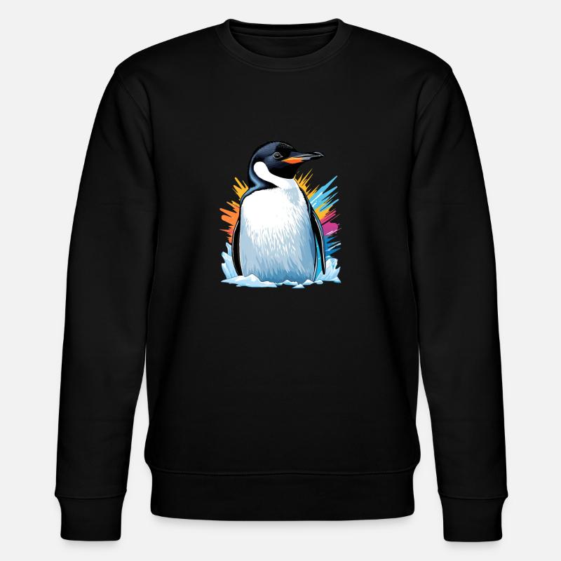 Kaiserpinguin - Stanley/Stella Unisex Bio-Sweatshirt CHANGER  - Schwarz