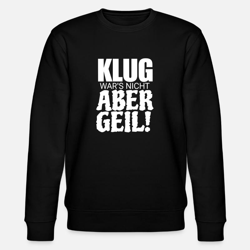 Klug - Stanley/Stella Unisex Bio-Sweatshirt CHANGER  - Schwarz
