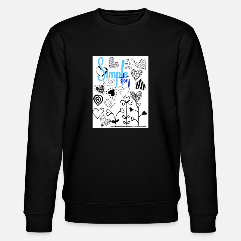 Einfache Geschichte. - Stanley/Stella Unisex Bio-Sweatshirt CHANGER  - Schwarz