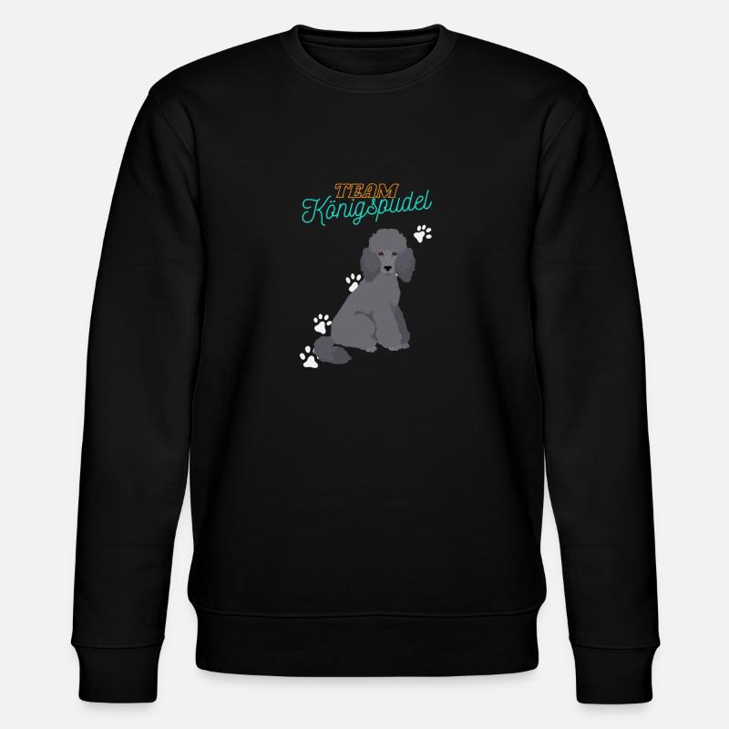 Team Königspudel - Stanley/Stella Unisex Bio-Sweatshirt CHANGER  - Schwarz