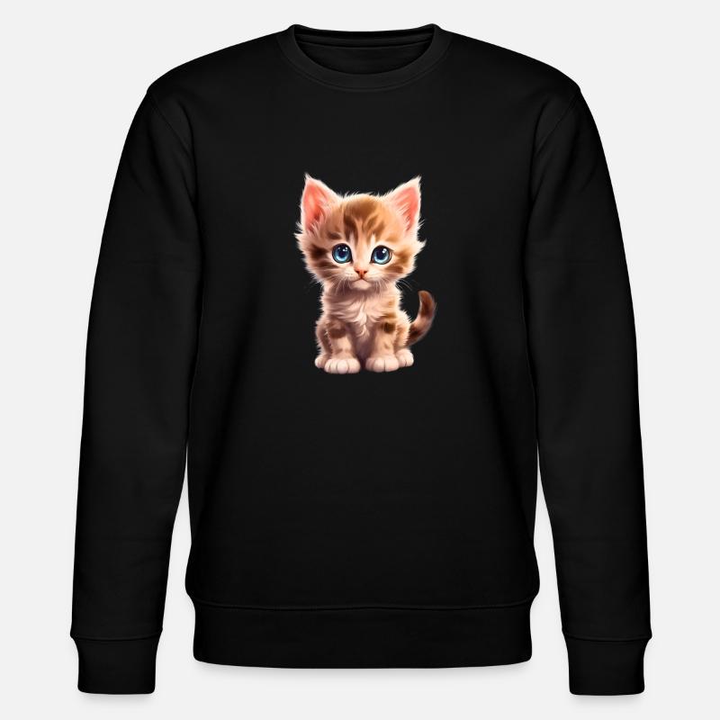 Chaton mignon - Sweat bio CHANGER Stanley/Stella Unisexe - noir