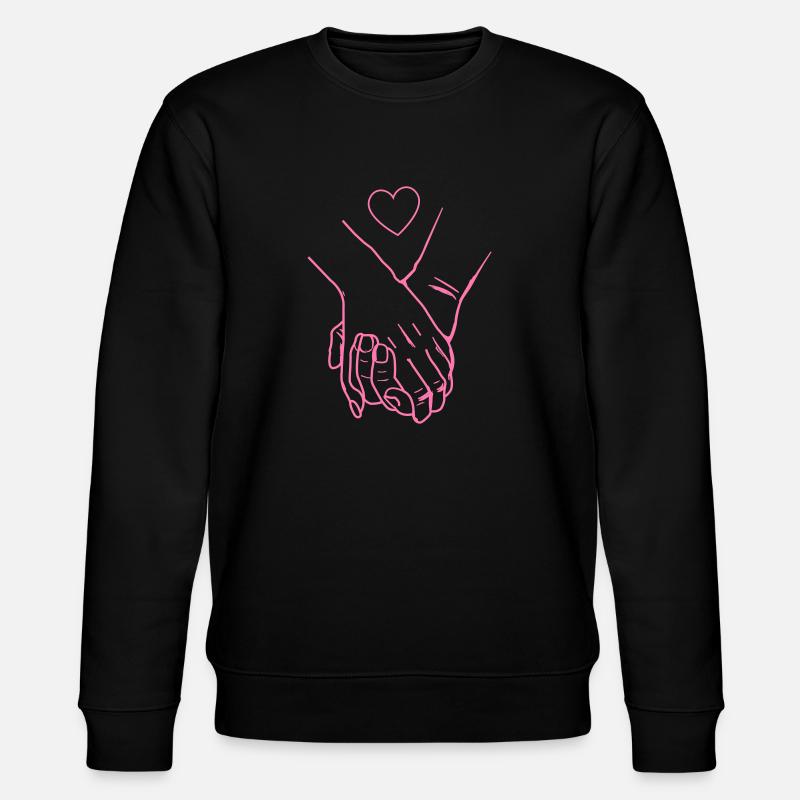 Mains Coeurs - Sweat bio CHANGER Stanley/Stella Unisexe - noir
