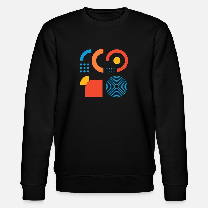 "Modernes Geometrischer Print" - Stanley/Stella Unisex Bio-Sweatshirt CHANGER  - Schwarz