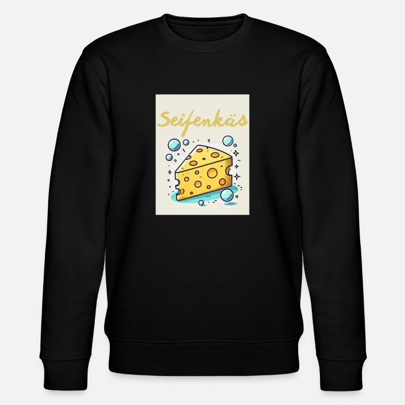 Seifenkäs - Stanley/Stella Unisex Bio-Sweatshirt CHANGER  - Schwarz
