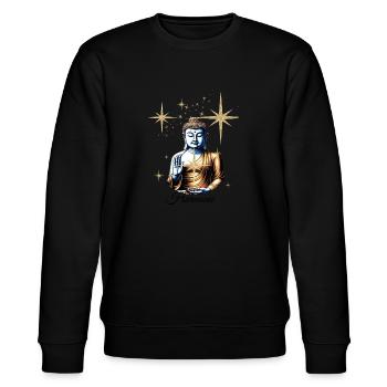 Harmonie - Stanley/Stella Unisex Bio-Sweatshirt CHANGER  - Schwarz - Vorne - Nik (191cm) & Marisol (170cm)