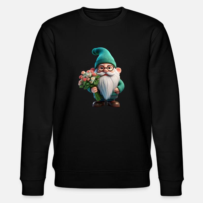 Nain de jardin Saint-Valentin - Sweat bio CHANGER Stanley/Stella Unisexe - noir