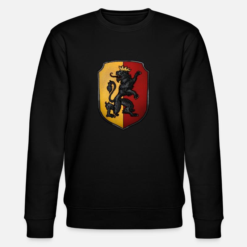Wappen gekrönter Löwe - Stanley/Stella Unisex Bio-Sweatshirt CHANGER  - Schwarz