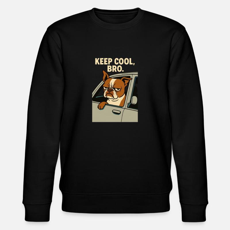 Keep Cool, Bro Pablo - Stanley/Stella Unisex Bio-Sweatshirt CHANGER  - Schwarz