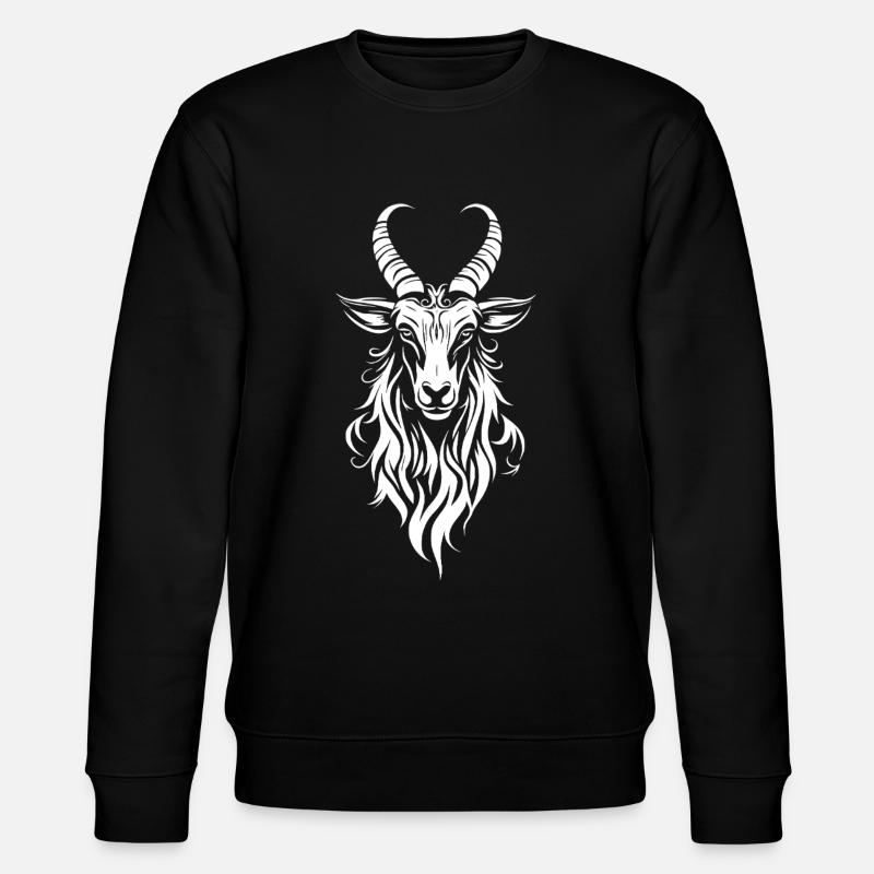 Ziege Goat - Stanley/Stella Unisex Bio-Sweatshirt CHANGER  - Schwarz