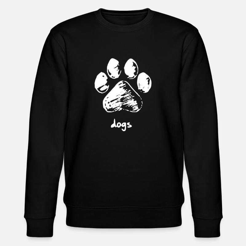 Patte de chien - Chiens - Sweat bio CHANGER Stanley/Stella Unisexe - noir