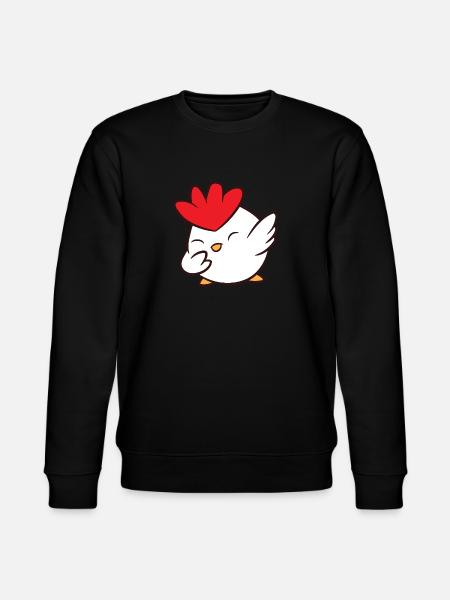 Chicken - Dab, dabbing, dabbing, dancing - Stanley/Stella CHANGER Unisex Organic Sweatshirt - black