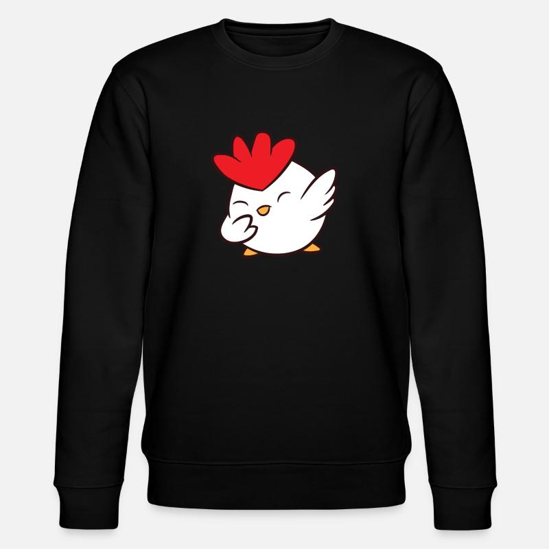 Chicken - Dab, dabbing, dabbing, dancing - Stanley/Stella CHANGER Unisex Organic Sweatshirt - black