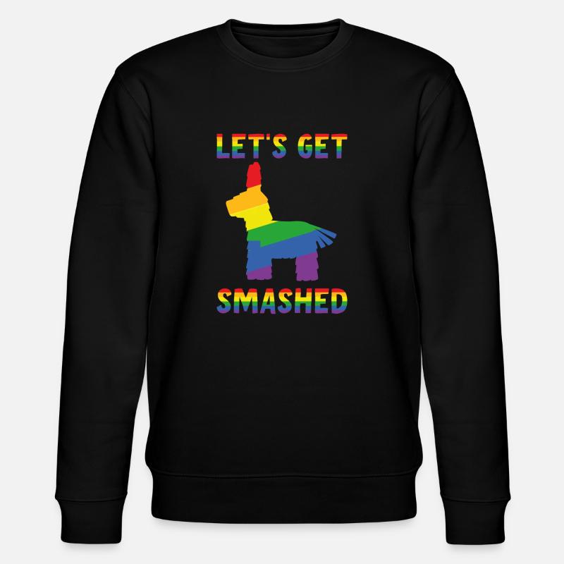 Let's Get Smashed Pinata - Stanley/Stella CHANGER Unisex Organic Sweatshirt - black