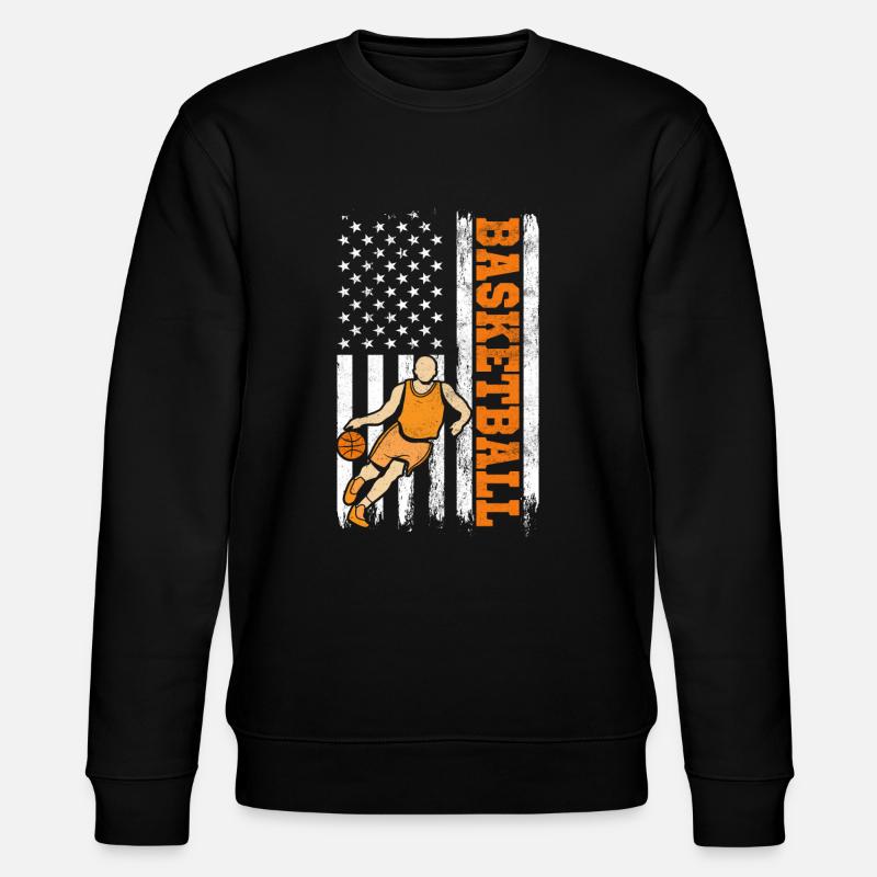 Basket-ball Player American Flag - Sweat bio CHANGER Stanley/Stella Unisexe - noir
