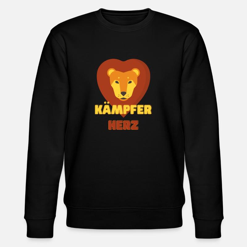 Kämpferherz - Stanley/Stella Unisex Bio-Sweatshirt CHANGER  - Schwarz