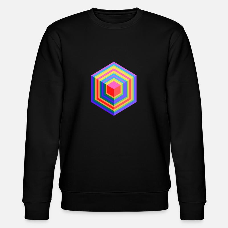 Carré multicouleur - Sweat bio CHANGER Stanley/Stella Unisexe - noir